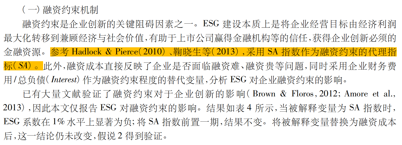 上市公司融资约束指数（2000-2024年）